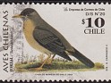 Chile - 2002 - Fauna - 50 C - Multicolor - Chile, Wildlife - Scott 1395 - Aves fauna Zorzal Falcklandii Turdus - 0